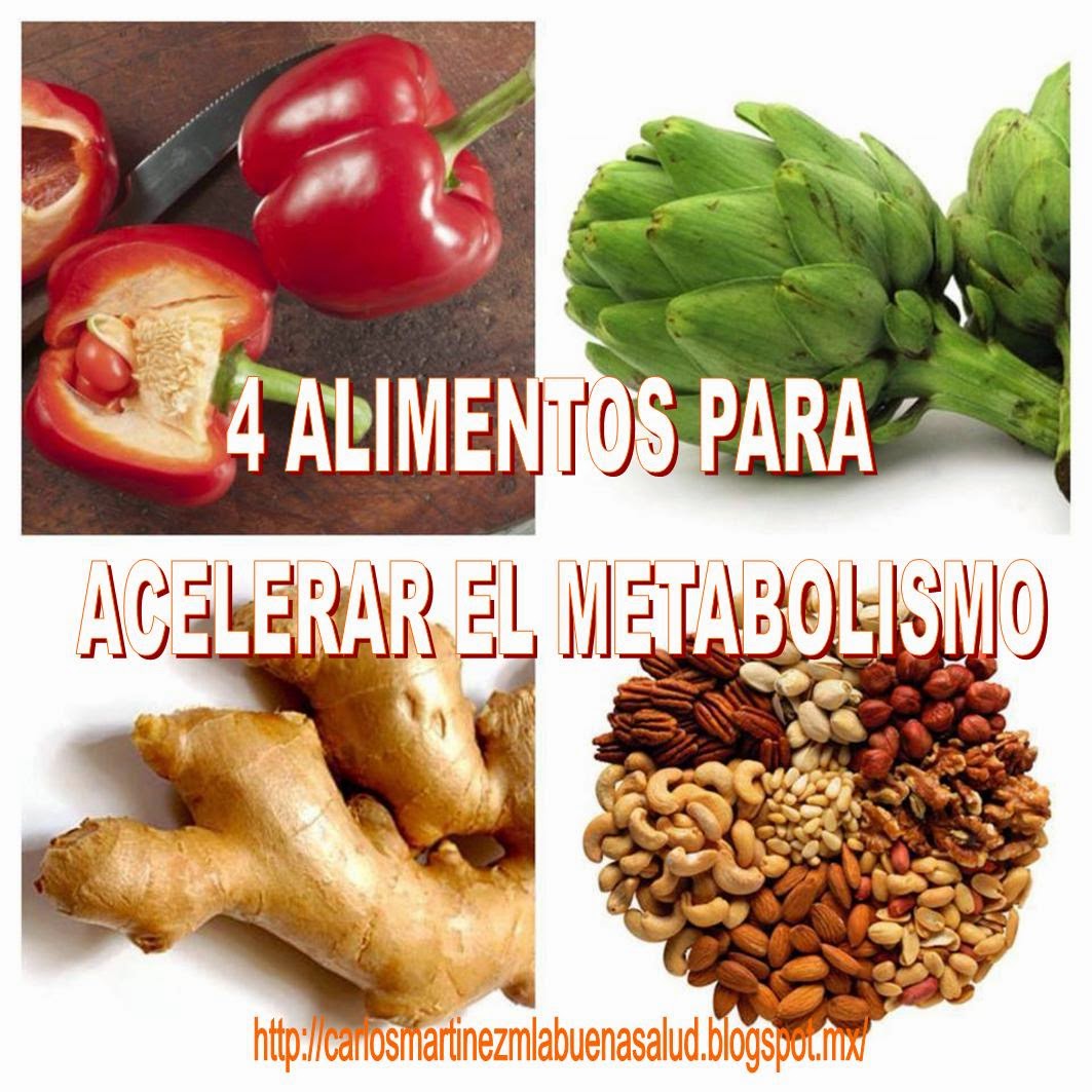 Alimentos que te ayudan a acelerar el metabolismo